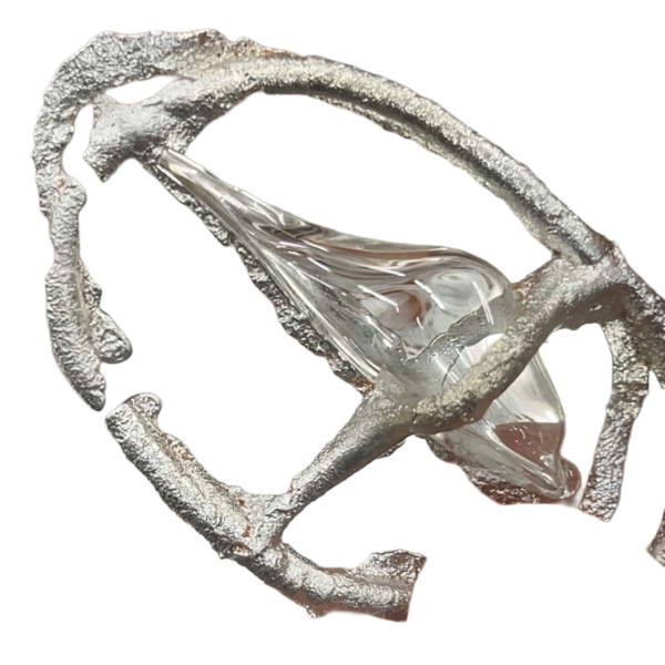 experimental object made from glass and tin