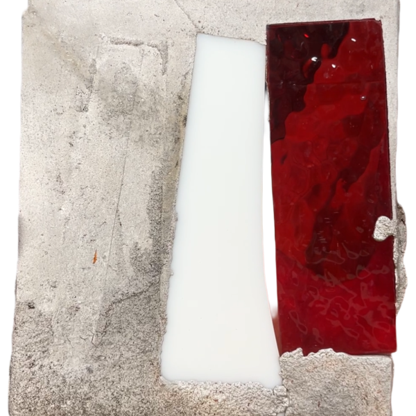 experimental object made from glass and tin
