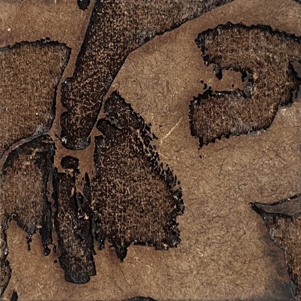 engraved wood with laser cutter