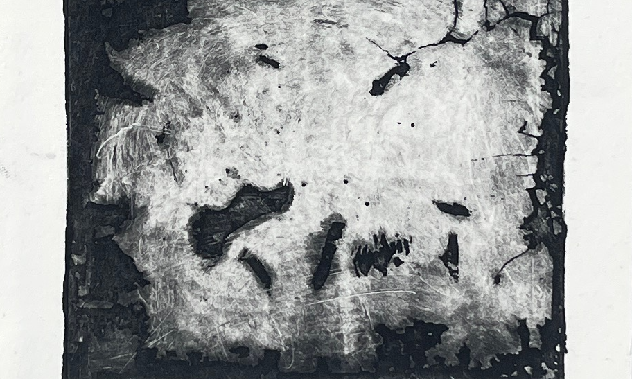 experimental intaglio printing front view
