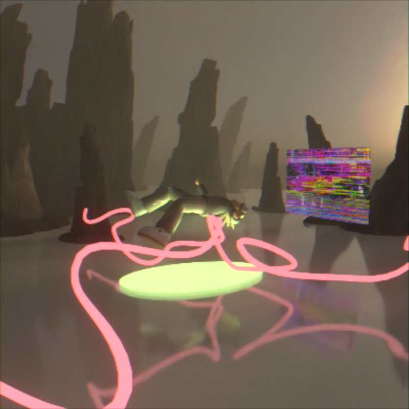 3d visual design made in blender